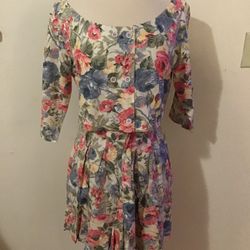 PARIS BLUES FLORAL SET SIZE SMALL