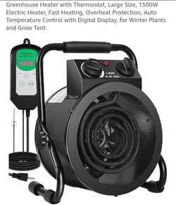NEW GREENHOUSE HEATER WITH THERMOSTAT