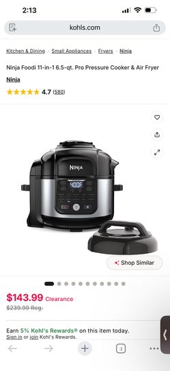 11 in 1 Ninja Foodi — Air Fry, Pressure Cook, Slow Cook & more!