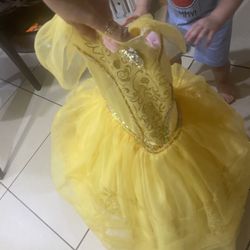 Belle Classic Disney Princess Beauty & The Beast Costume,  Belle 