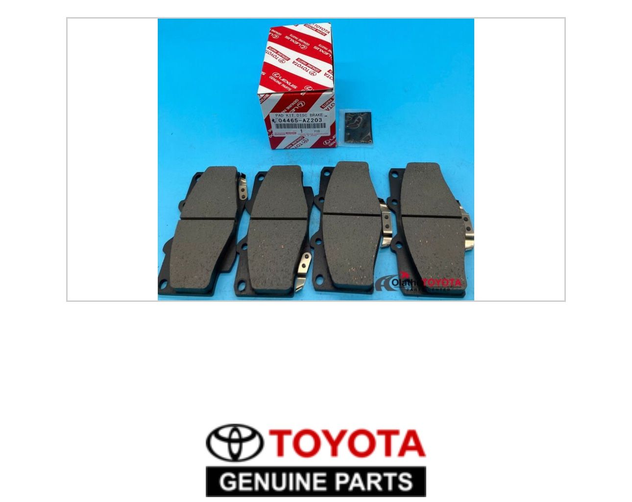 Toyota Camry SE Brake Pads – Like New (Front & Rear Set)