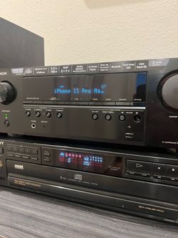 Complete Audio Setup: Denon AVR-S540BT 4K Receiver + Sony 5-Disc CD Player + Infinity Speakers