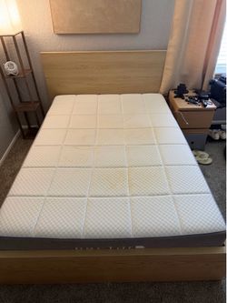 IKEA MALM Full Bed Frame with Full Nectar Mattress