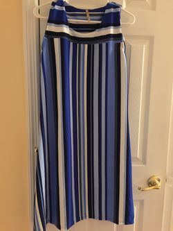 Tunic longer blue striped