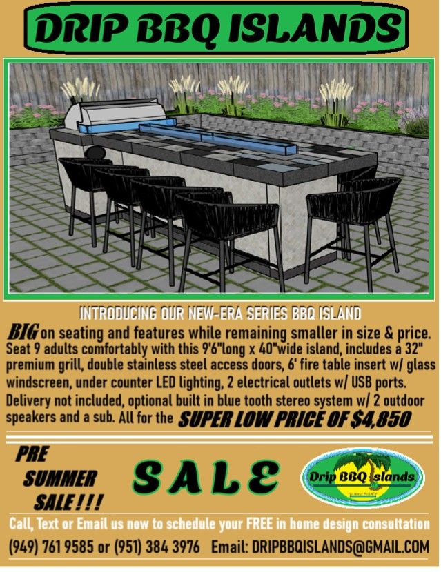 Brand New BBQ Island Grills & Accessories