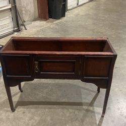 antique Table With Removable Marble(?) Top