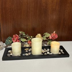 VERANDA 3-piece flameless LED candle set
