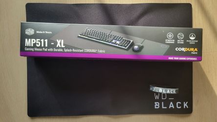 Cooler Master MP511 XL Gaming Mouse Pad with Splash-Resistant,Durable Cordura Fabric, Anti-Slip Rubber Base for Gaming Mouse Size: 35.4L x 15.8W inche