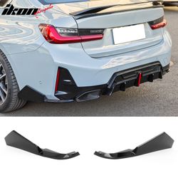 Fits 2023-2026 BMW G20 3-Series IKON Style Rear Bumper Side Corner Apron Gloss Black
