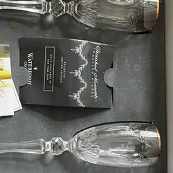 Beautiful WATERFORD CRYSTAL flutes