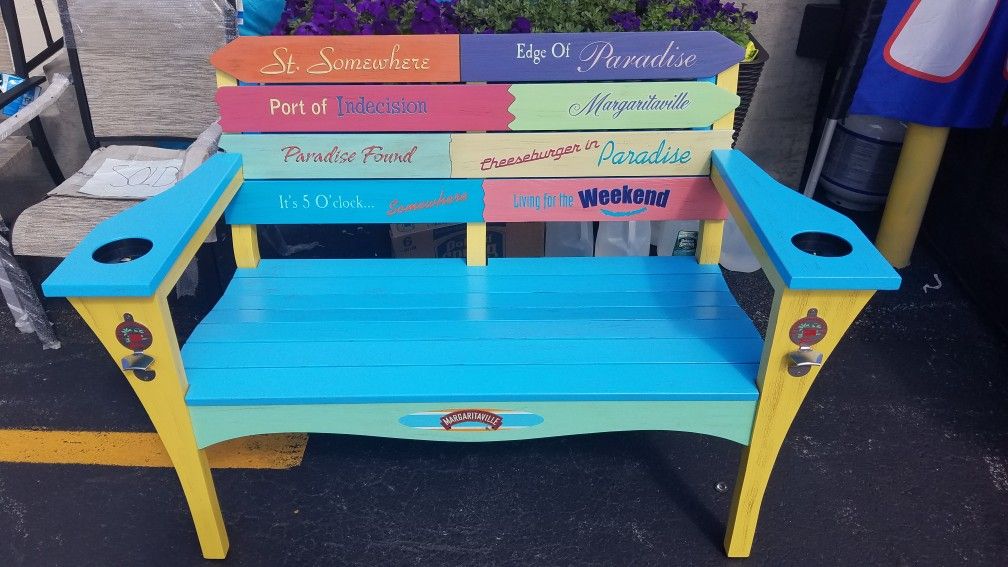 Margaritaville bench