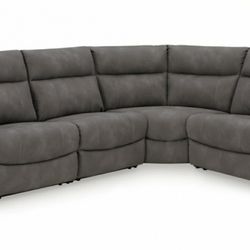 New power durapella sectional recliner