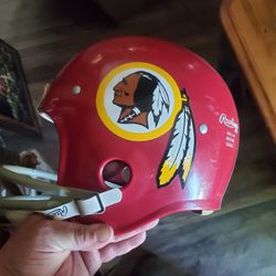 Vintage Rawlings HNFL-N Football Helmet Washington Redskins W/Chin Guard