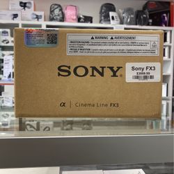Sony FX3 Cinema Camera