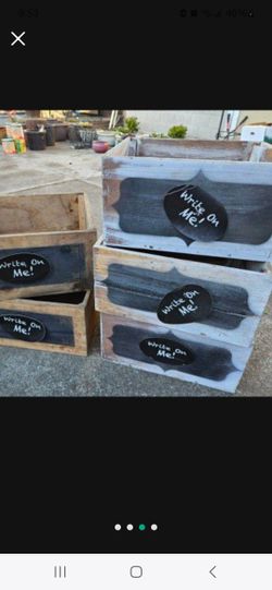 Wooden Boxes.