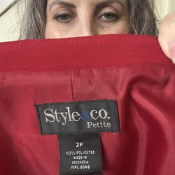 Black Liz Claiborne & Red Style & Co 2P Jackets Set