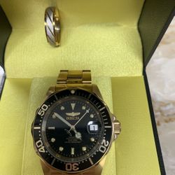 Automatic Divers Watch  To 660ft  With Ring