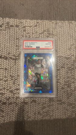 2023-24 Prizm PL Raul Jimenez Blue Ice PSA 10