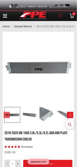 PPE Bar and Plate Transmission Cooler GM 1500