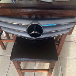 2008-2014 Benz C Class W204  Emblem C300/C350 Front Bumper Grille  