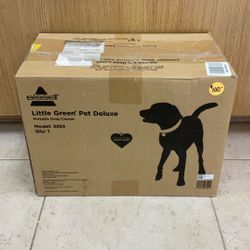 BISSELL LITTLE GREEN PET DELUXE PORTABLE DEEP CLEANER.