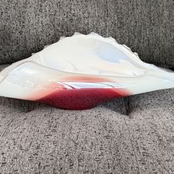 Large Seashell Tabletop  Blown Art Glass