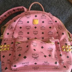 Pink MCM mini Backpack