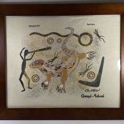 David Hudson • Aboriginal Art • Australia • Ganyal-Yabani • Lizard Canvas