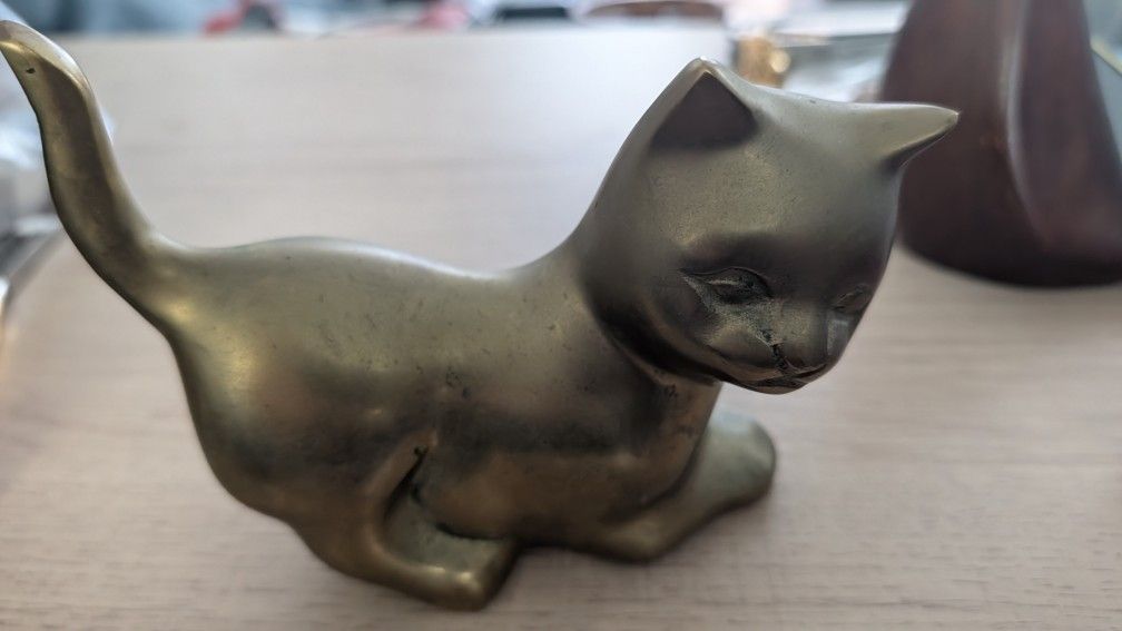 Bronze Cat Statue