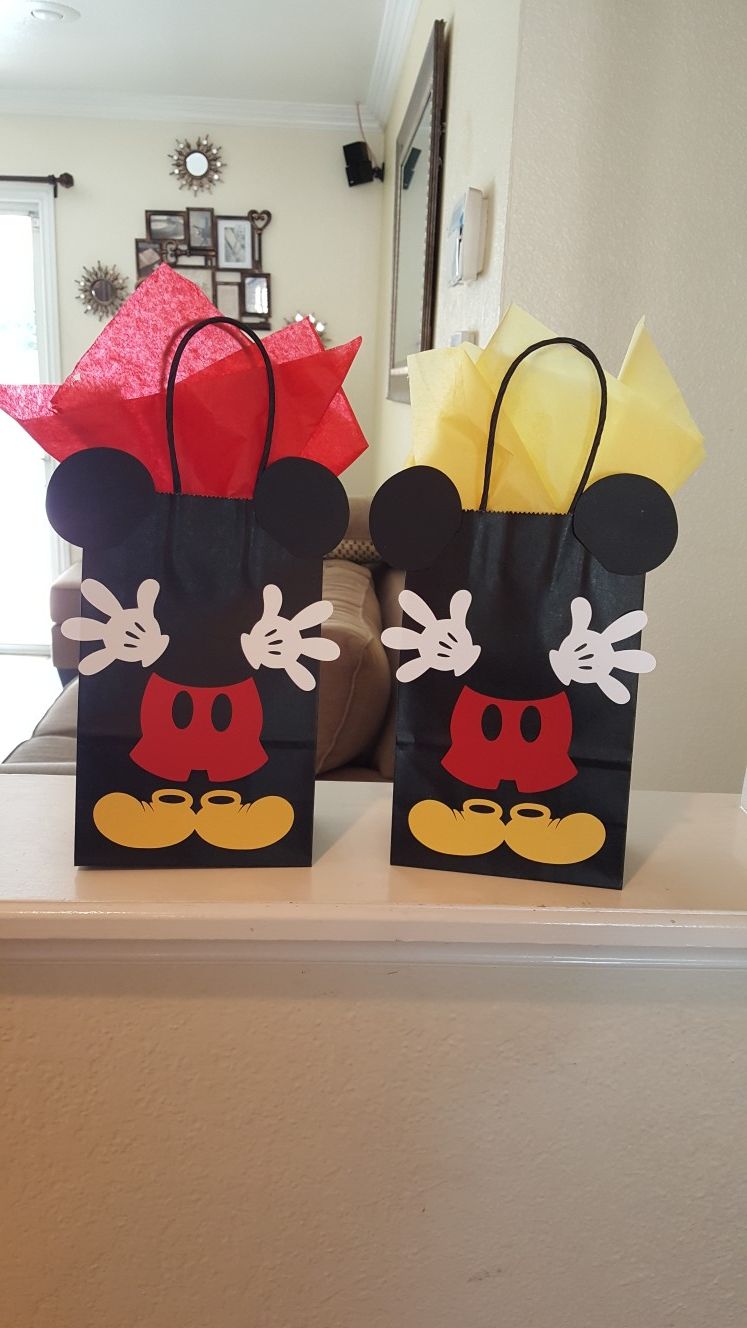 Mickey mouse candy bags or party favors