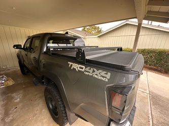 KB VOODOO CROSSBARS/BED RACKS & 5” TALL BRACKETS SET OF 4 CROSSBARS! (TONNEAU COMPATIBLE) for 2005-2023 TACOMA
