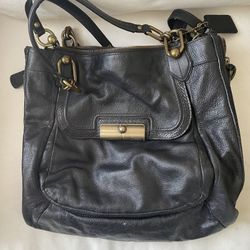 Coach Kristin Satchel Black Leather