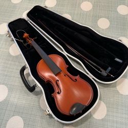 Student/Child 1/2 Size Violin w/ case + bow - Incomplete