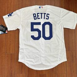 LA Dodgers White Jersey For Betts New With Tags Available All Sizes 