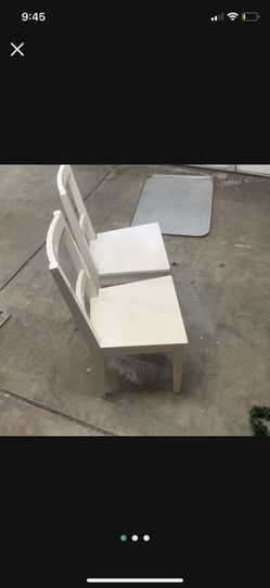 Two White Chairs