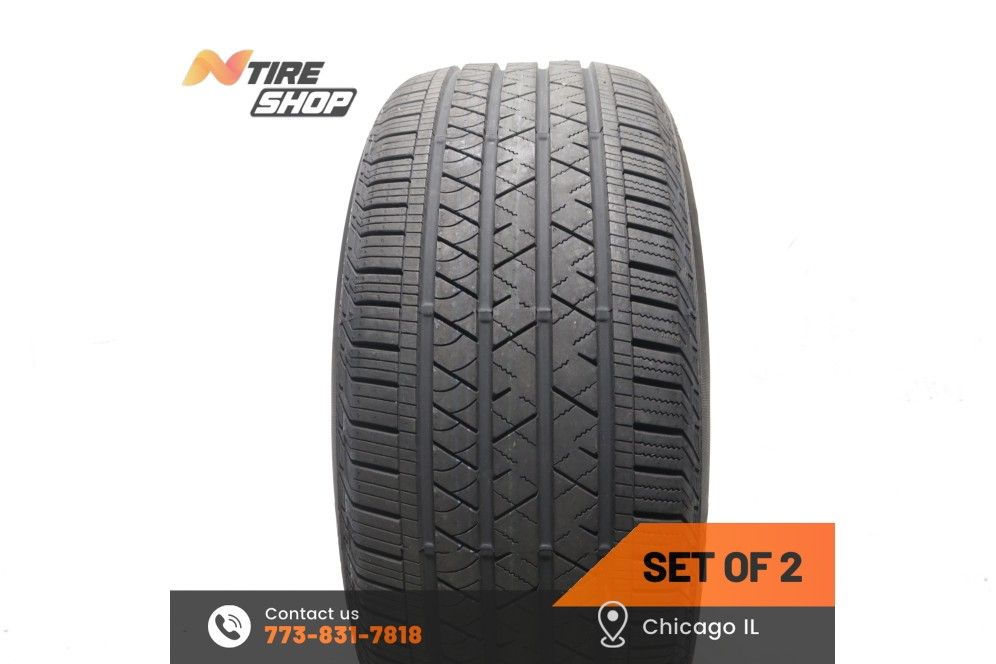 Set of 2 Used 9/32 275/45R20 110V Continental CrossContact LX Sport T1 ContiSilent