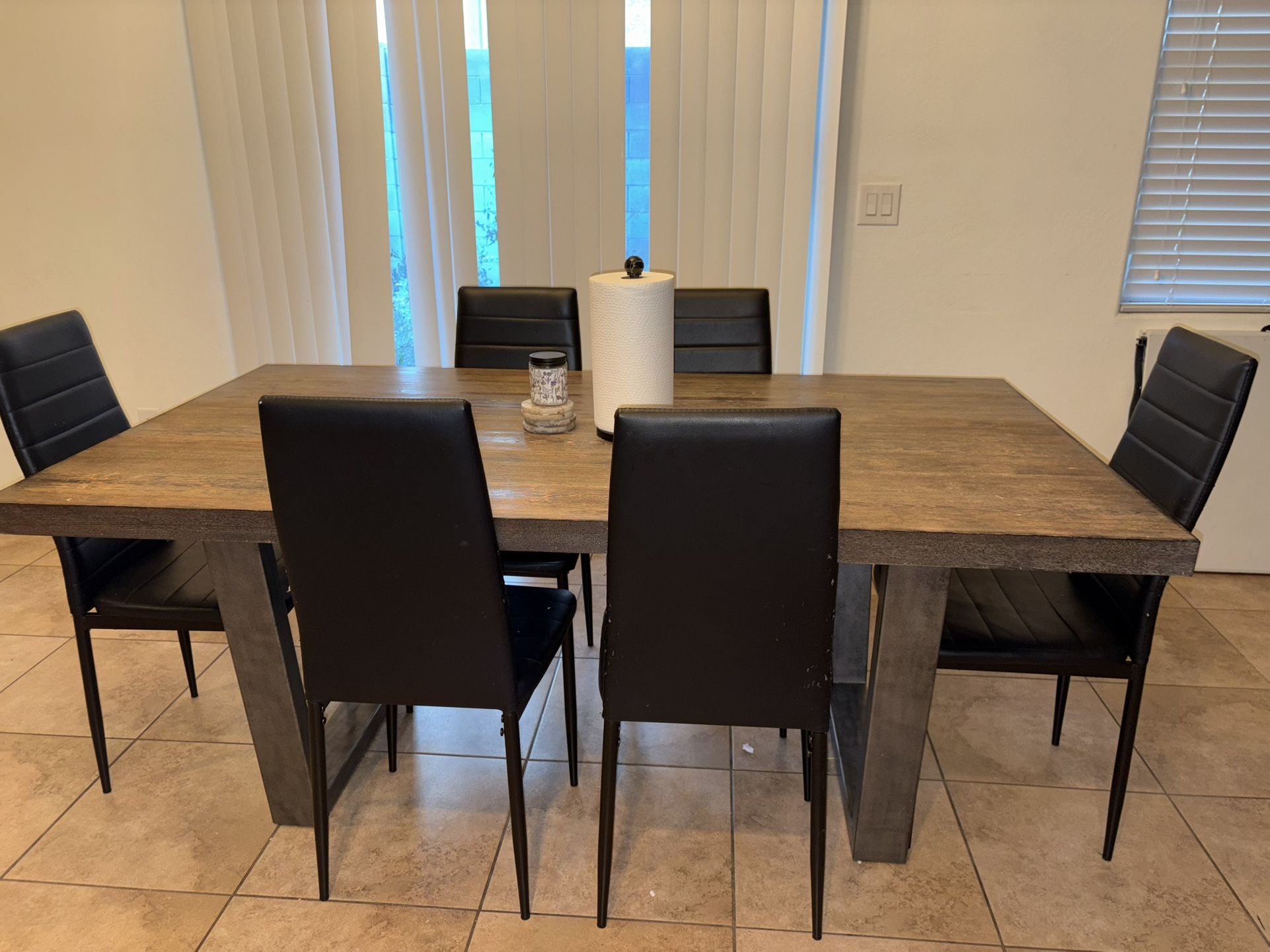 Real wood kitchen table