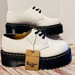 Dr. Martens Women's White and Black Oxfords (contact info removed)