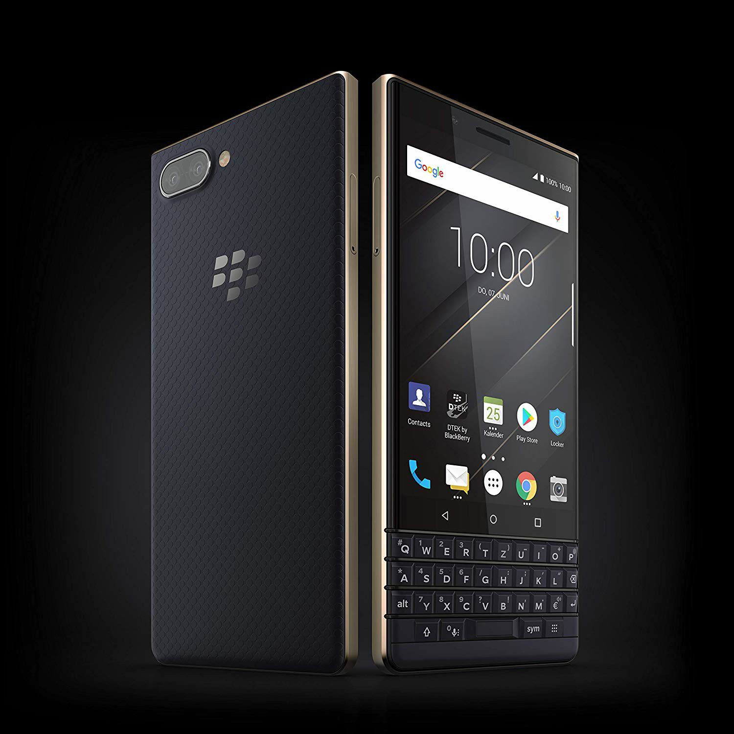 New! Blackberry KEY2 LE Black/Champagne (Gold) Dual Sim US Model UNLOCKED. Brand NEW in Box