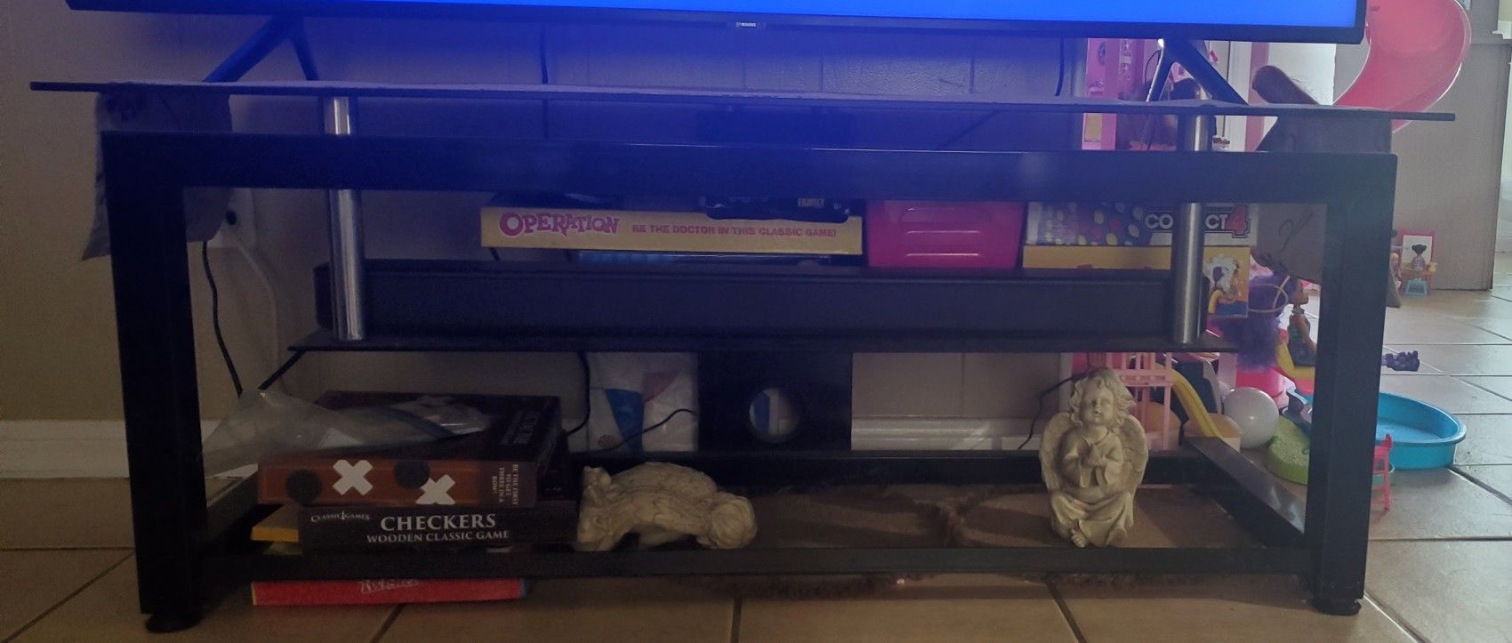 Glass TV Console