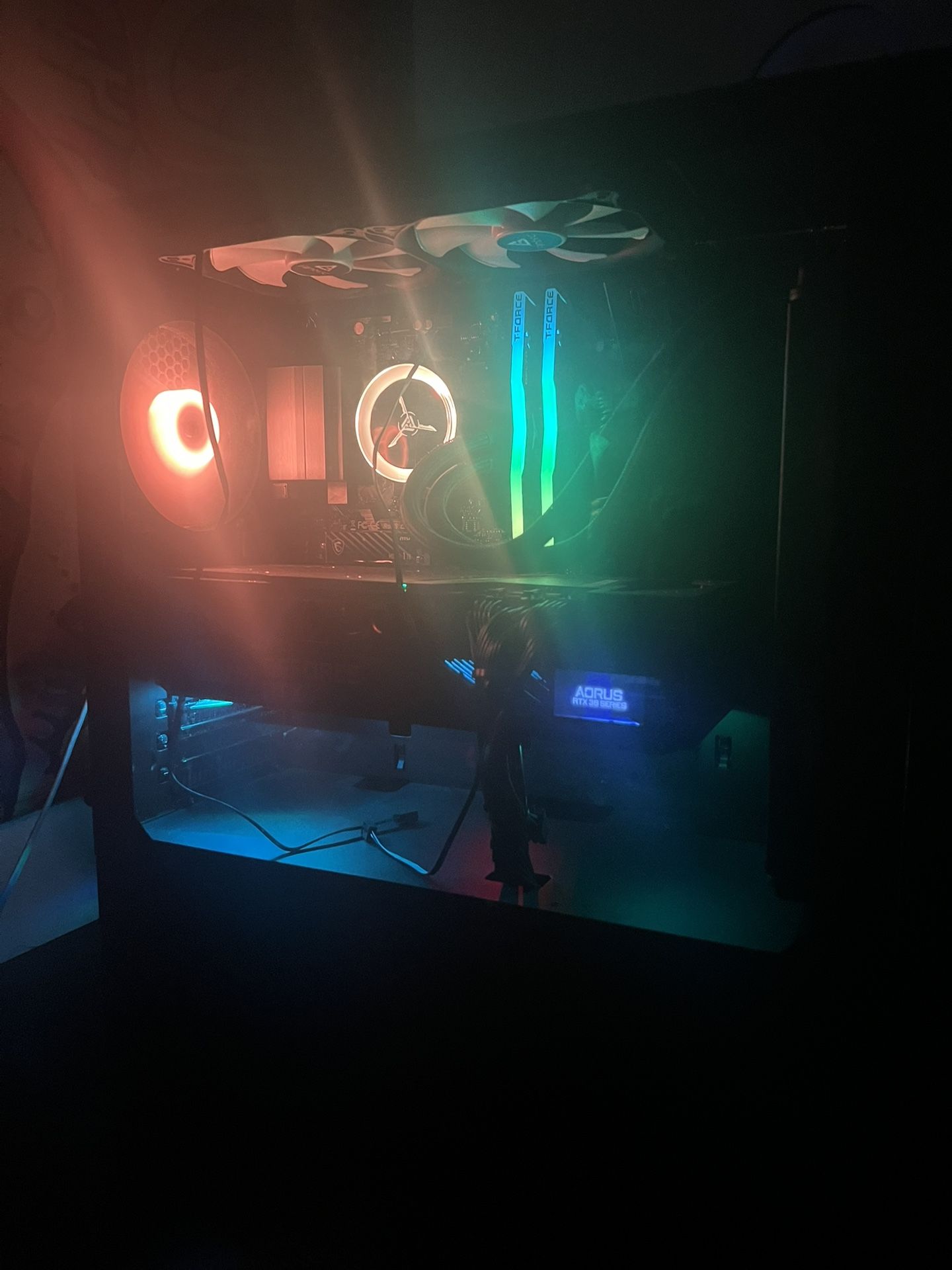 Skytech Blaze 3.0 High-Performance PC Desktop AMD Ryzen 7 5800X 3.8 GHz, RTX 3080, 1TB NVME SSD, 16G DDR4 3200, 850W GOLD PSU, 240mm AIO, AC Wi-Fi, Wi