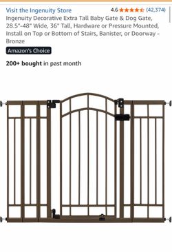 Ingenuity Decorative Extra Tall Baby Gate & Dog Gate