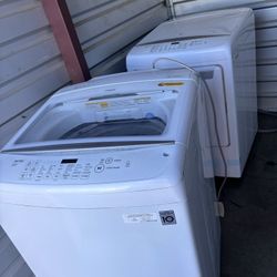 LG top Load Washer And Dryer 