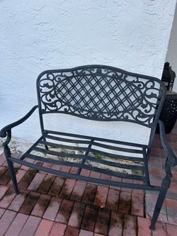 Outdoor Iron Bench