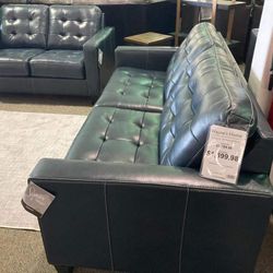 Altonbury Real Leather  Sofa And Loveseat