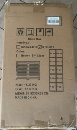 Stackable Shoe Storage Box (see description)