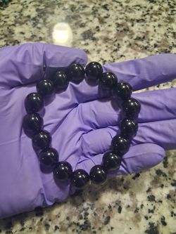 Black Onyx crystal healing bracelet