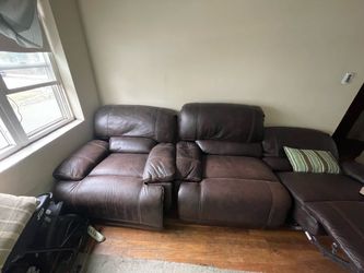 Recliner leather couches