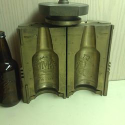 AFL CIO Bottle Makers Bronze Bottle Mold And Golf Tourney Bottle From The Mld