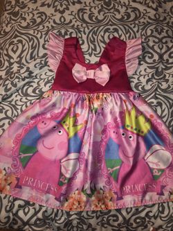 PeppaPig Dress Party princess dress pink dress size 4/5